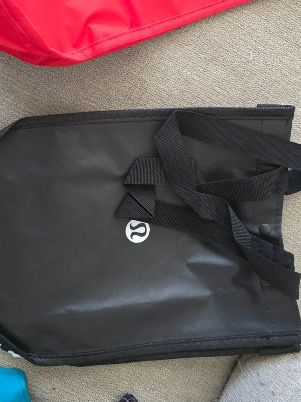 lululemon Reusable Shopper Tote Bag - Bundle (4) Legacy 2 Red, Black and Green